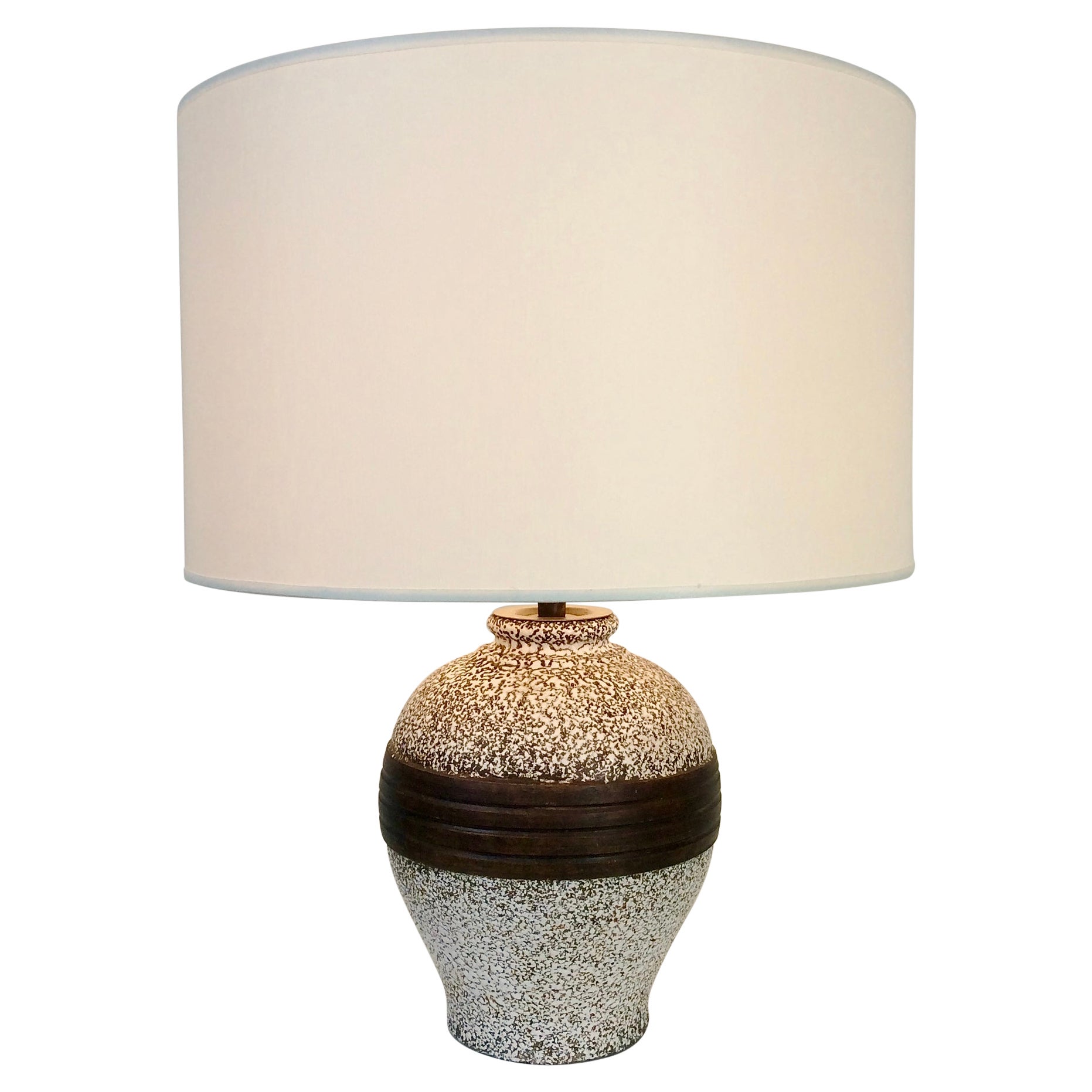 French Ceramic Table Lamp, circa 1940 For Sale