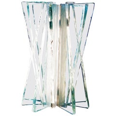 French Designer Glass Lamp