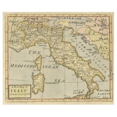 Antique Map of Italy from the Latest Observation in the 18th Century, C.1745