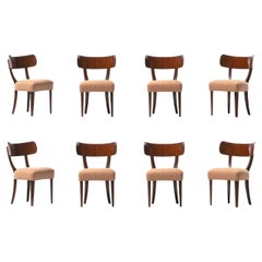 Set of Eight Klismos Dining Chairs by Carl Malmsten for Widdicomb, circa 1940