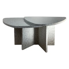 Willy Ballez Signed Granite Side Table, circa 1976
