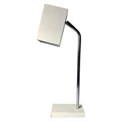 Robert Sonneman for George Kovacs Box Head Table Lamp in White