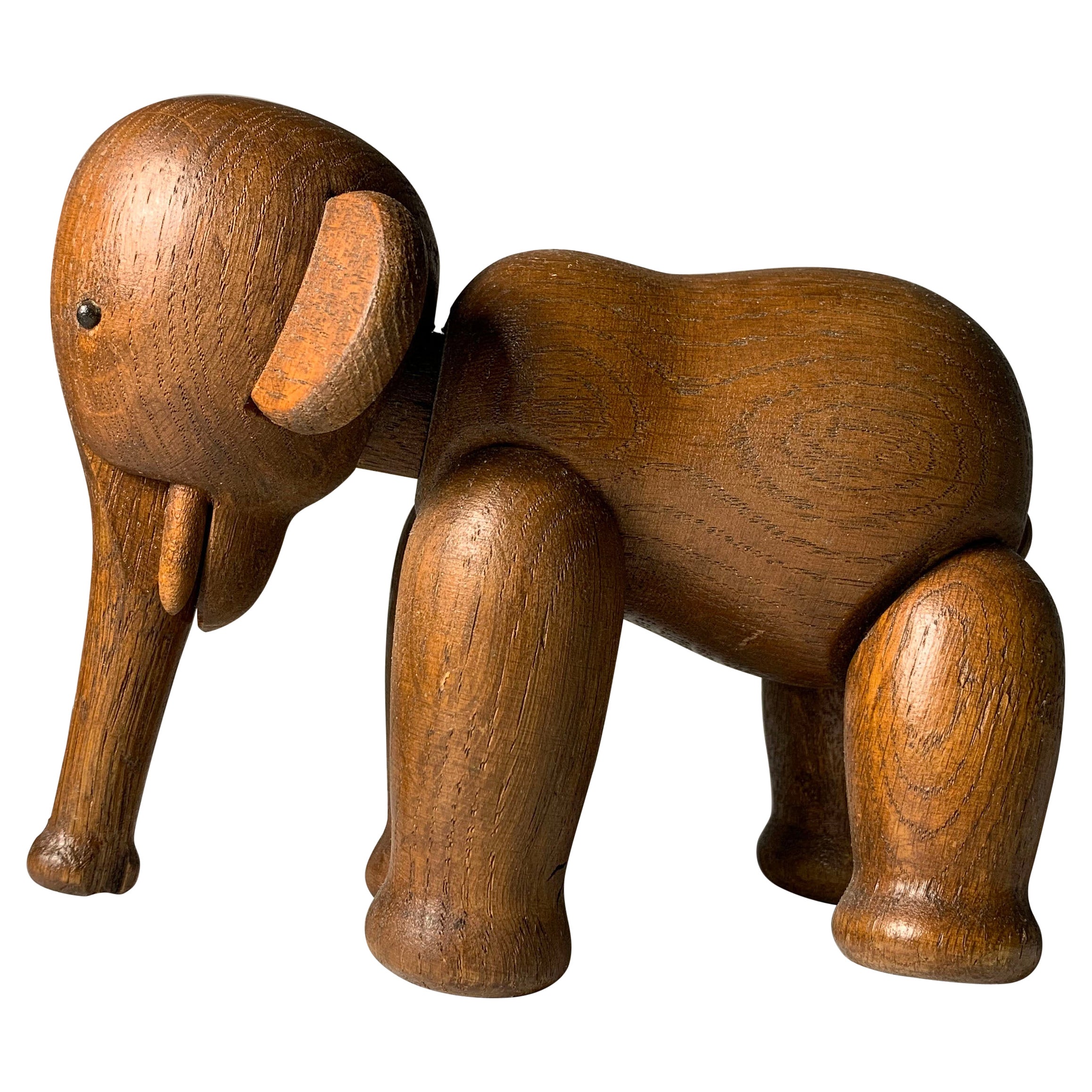 Vintage Kay Bojesen Articulating Wood Toy Elephant