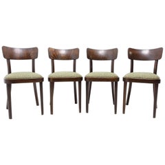 Set of Four Thonet Dining Chairs, Czechoslovakia, 1950