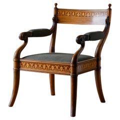 19th Century Pompeian Style Armchair