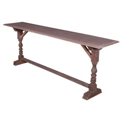 English Bleached Oak Trestle Table