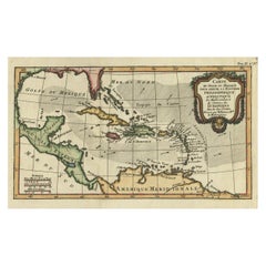 Antique Map of The Gulf of Mexico and The West Indies, ca.1780