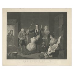 Antique Print of a Scene in American Revolution, The Spirit of '76. '1862'