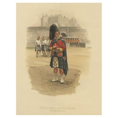 Antique Print of Argyll and Sutherland Highlanders from Scotland, 1902