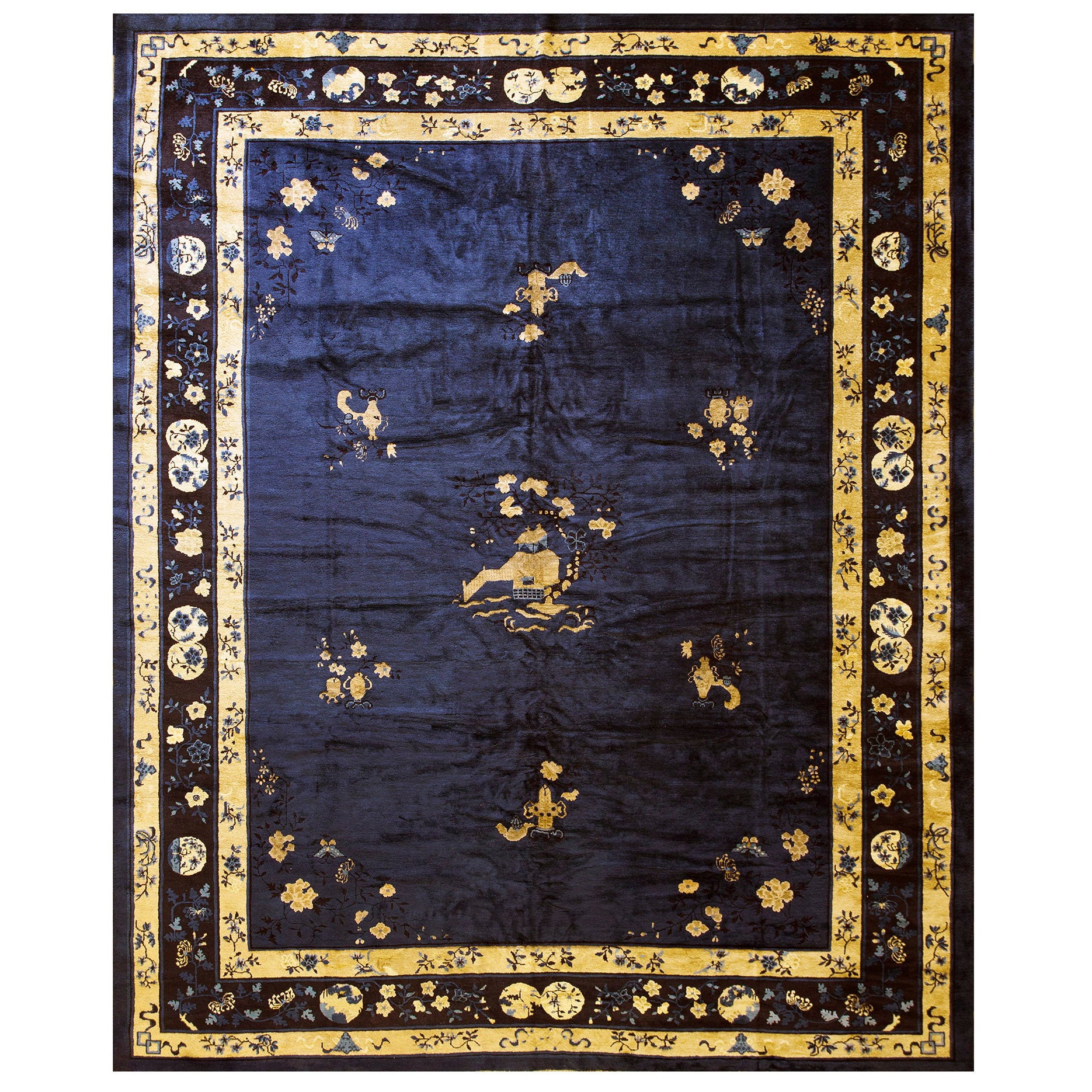 Early 20th Century Chinese Peking Carpet ( 10'2'' x 12'6'' - 310 x 380 ) For Sale