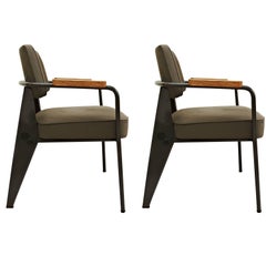 Jean Prouve Pair of Limited Edition Armchairs by G-Star for Vitra 12