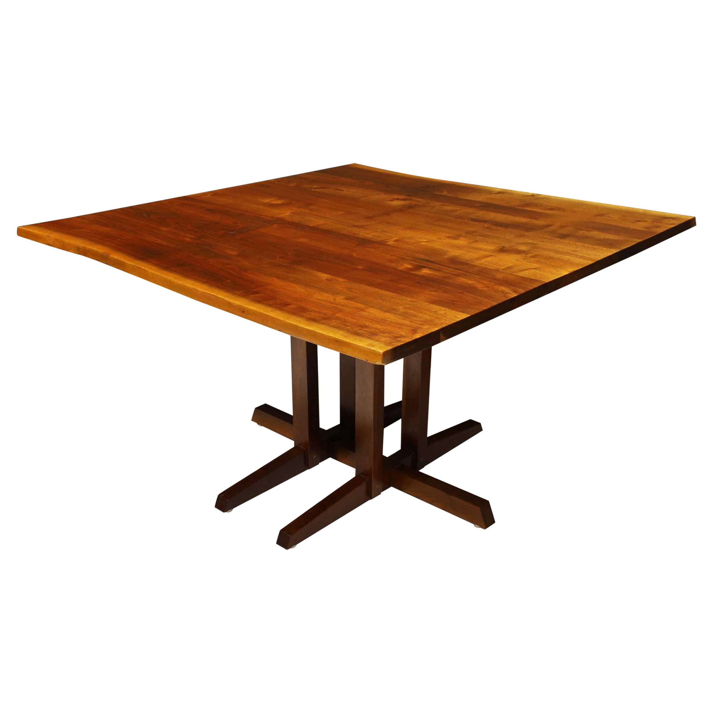 George Nakashima Frenchman's Cove Dining Table in Walnut with Free Edge For Sale