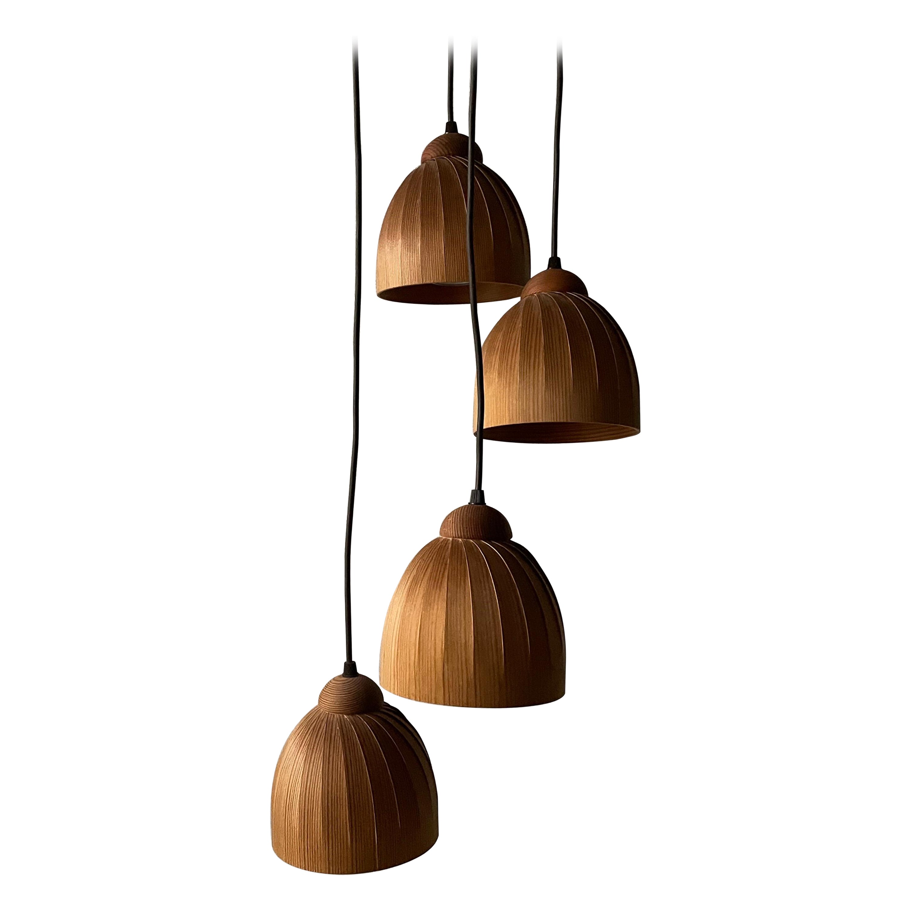 Cascade Pendant Lamp by Hans-Agne Jakobsson for AB Ellysett Markaryd, 1960s, Swe For Sale