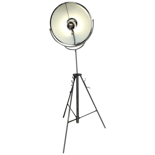 Tripod Floor Lamp Style Mariano Fortuny, 1990 For Sale at 1stDibs