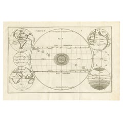 Unique Used Projection of the World with Twice California as an Island, c1703