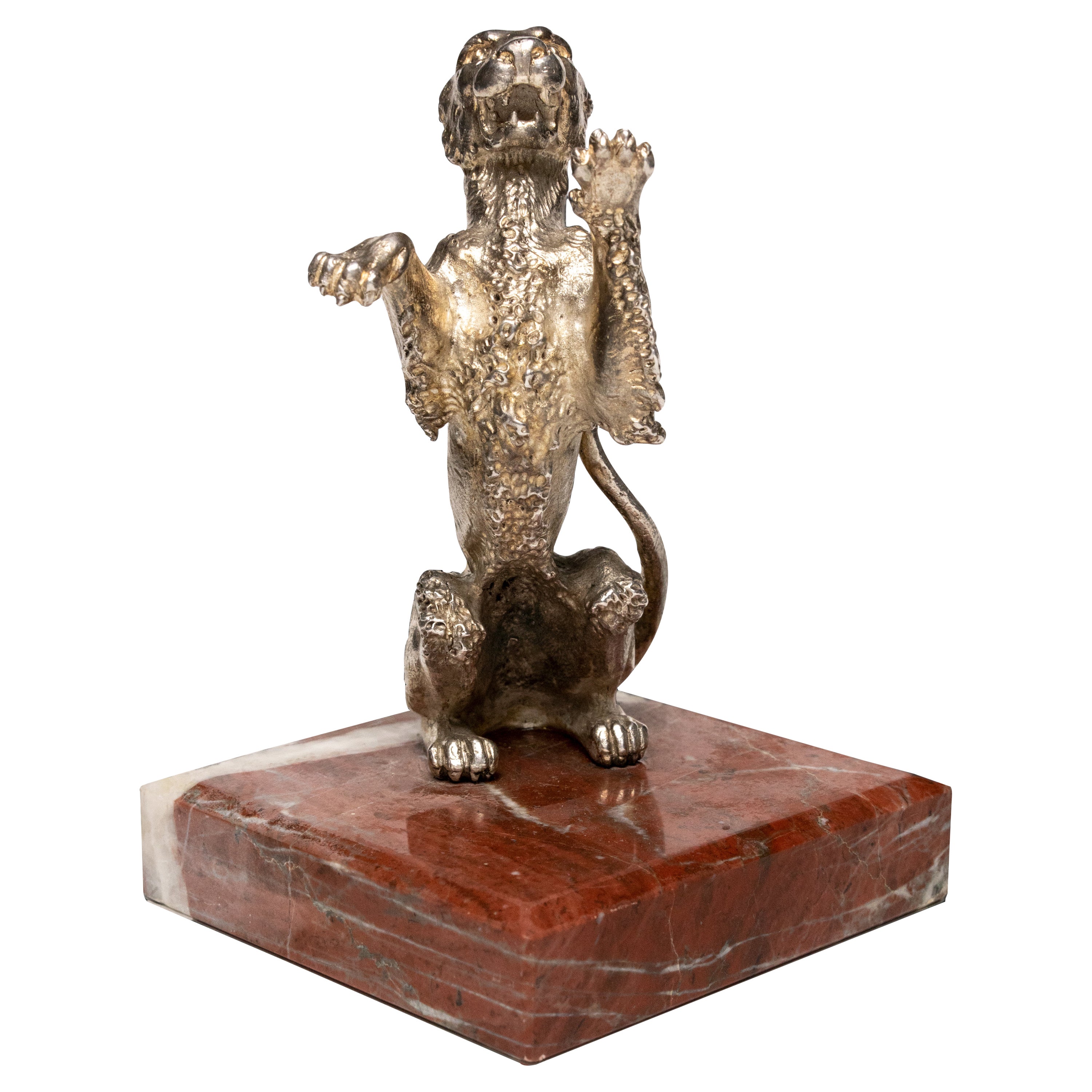 Car Radiator Ornament/Mascot of a Lioness Stamped Odiot For Sale