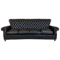 Chesterfield Style Tufted Leather Sofa by Poltrona Frau, Italy, 1967