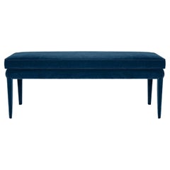 Libellula Eco Midnight Blue Velvet Bench