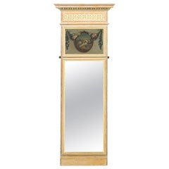 Carved French Trumeau Mirror