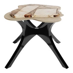 Modern Patagonia Marble Slater Side Table by Covet House