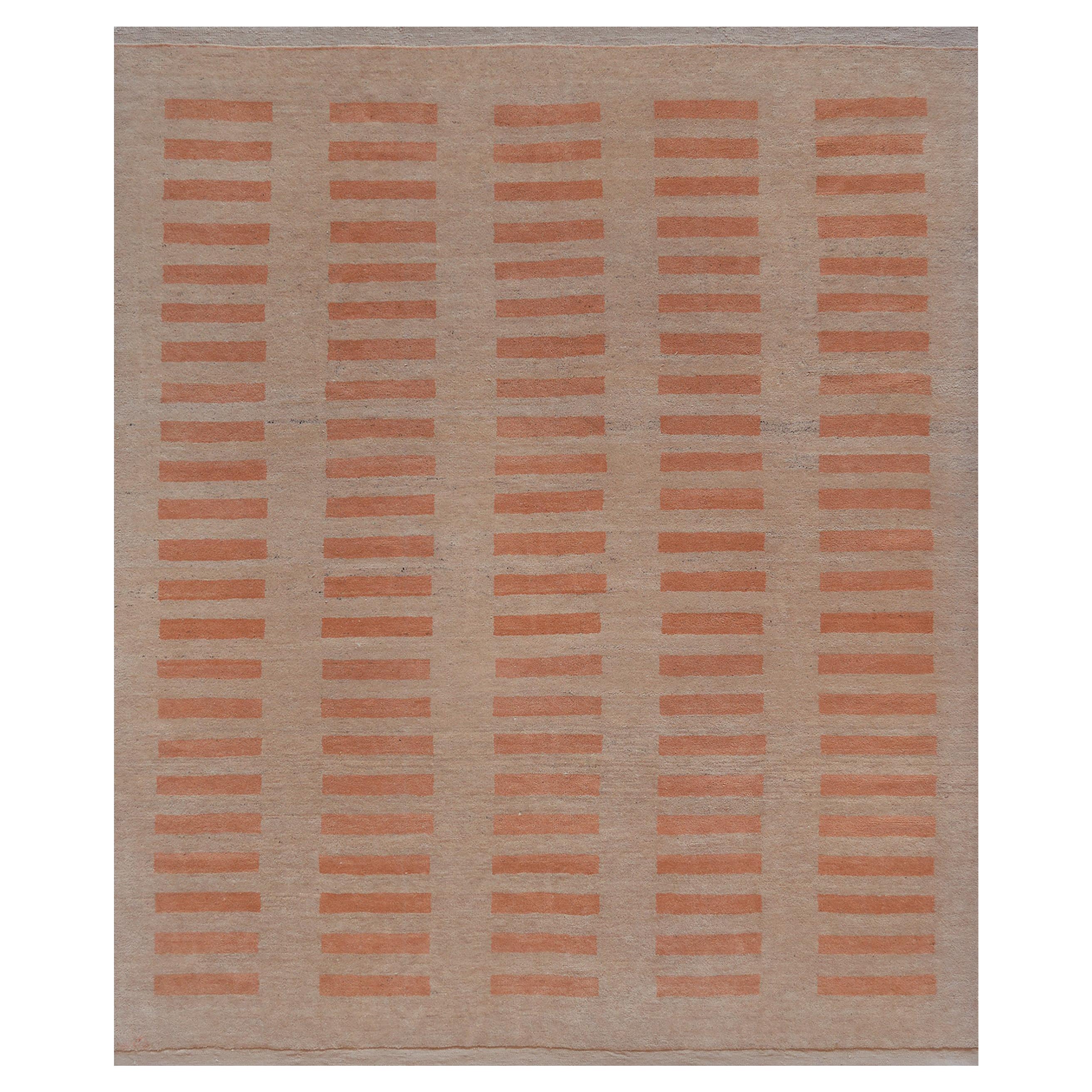 Handwoven Modern Turkish Deco Rug For Sale