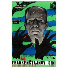 'Son of Frankenstein' Original Vintage Movie Poster, Yugoslavian, 1950s