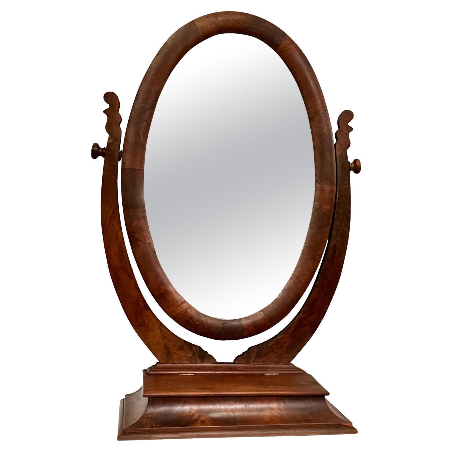 Antique French Empire Vanity Mirror For Sale