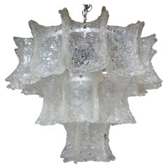 Mid-Century Modern Venini Attributed Murano Chandelier