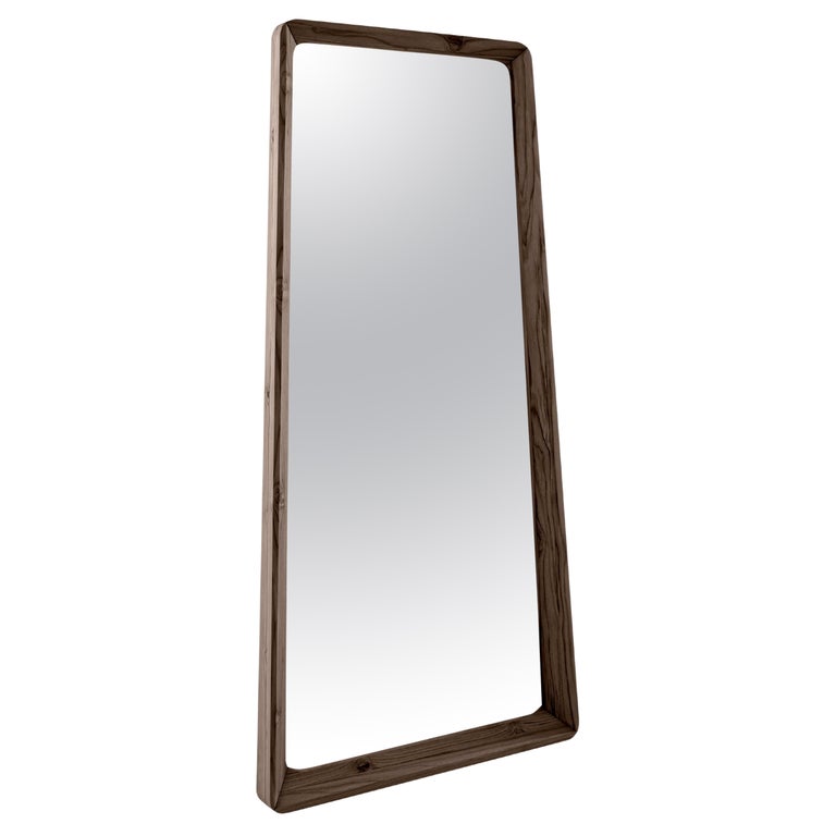 Duomo Full Length Mirror in Walnut Wood Frame For Sale at 1stDibs