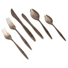 Lyon Stainless Steel Flatware Set, 95 Pieces, Service for 12