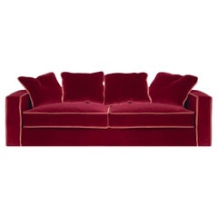 Raffaella Bio Red and Orange 3-Seater Sofa