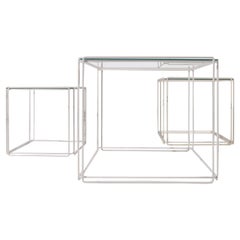 Graphical Isocele Nesting Tables Max Sauze Atrow, 1970s