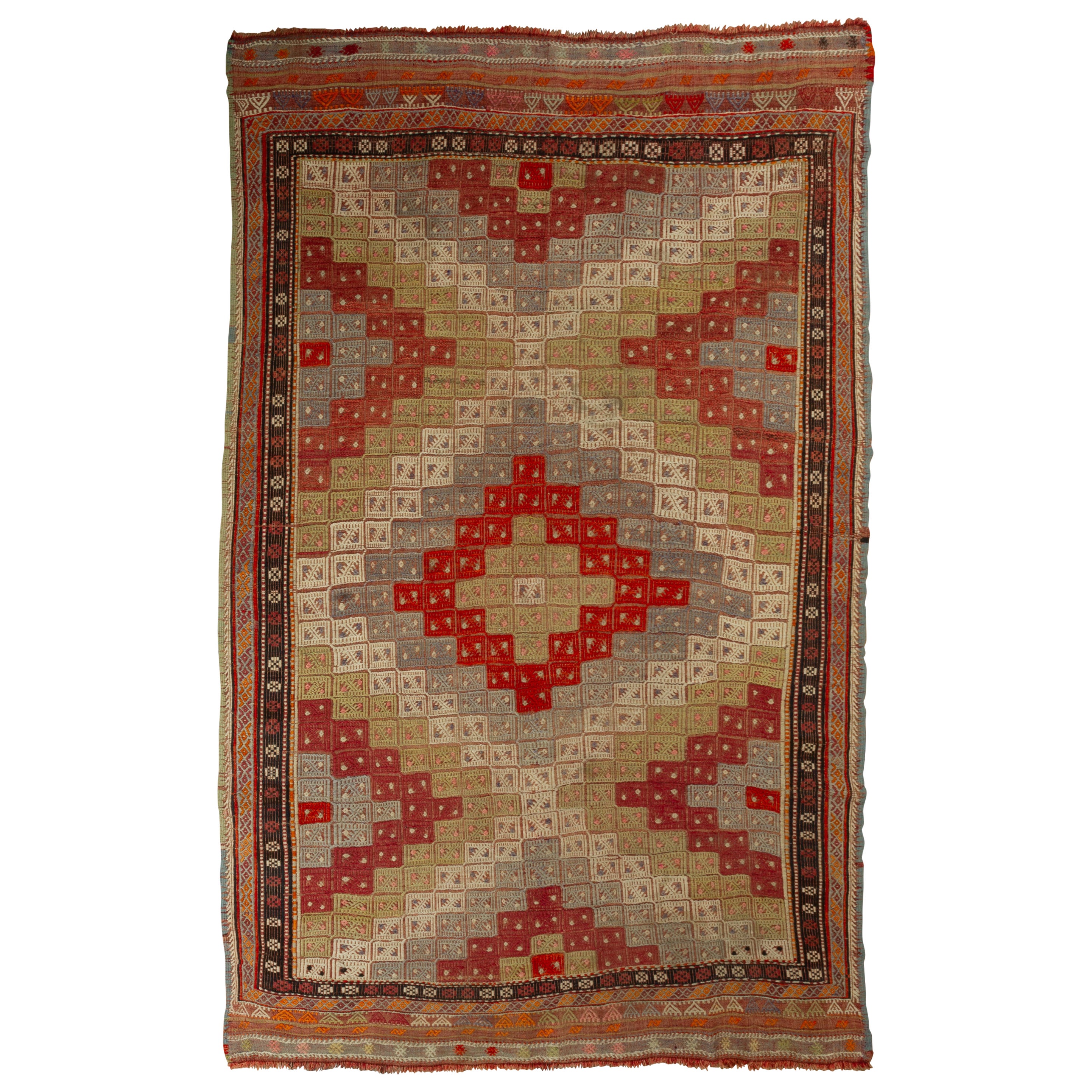 Vintage "Cicim" KOSAK Carpet For Sale