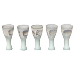 Theme Formal Line Footed Glasses Designed by Russel Wright for Yamato China 60's