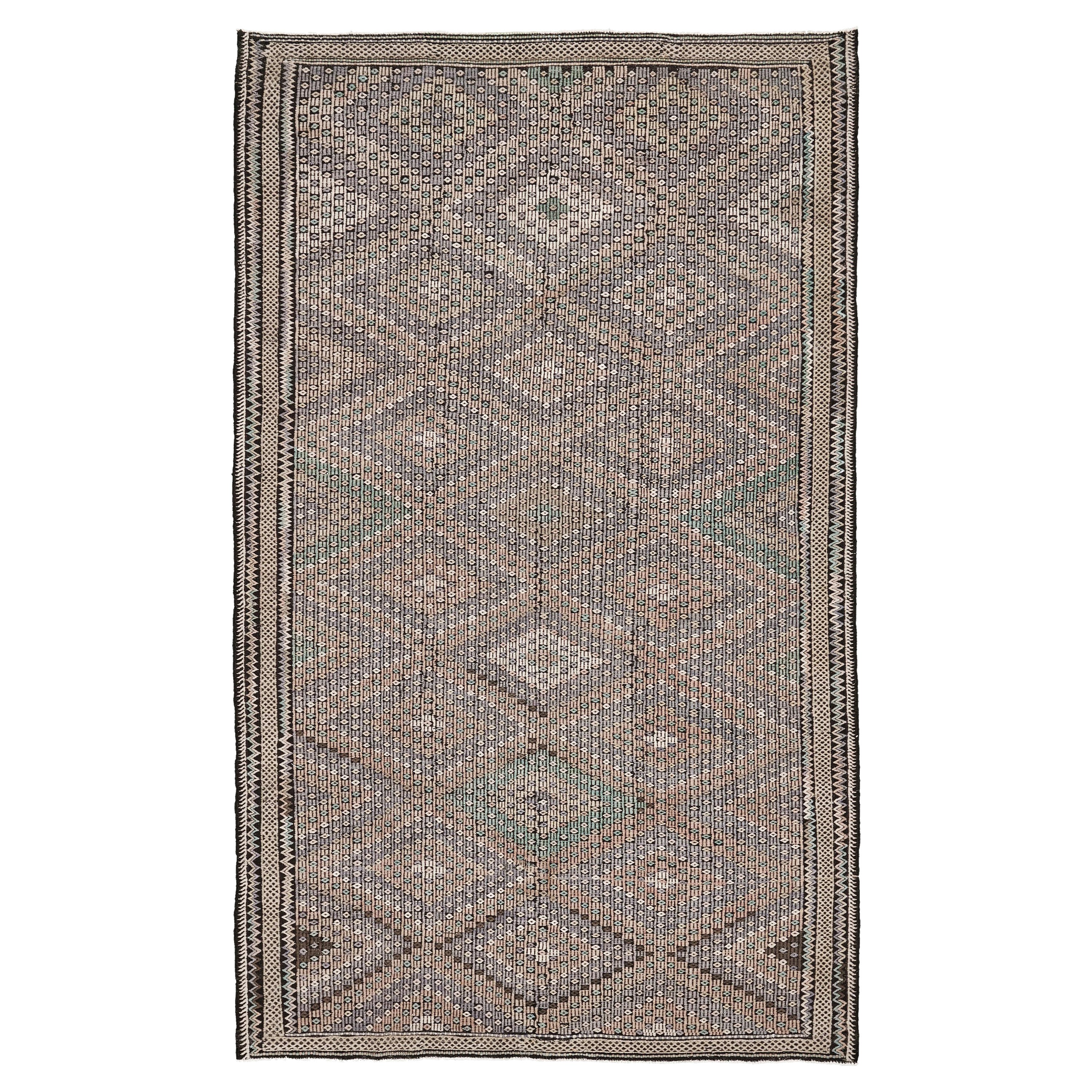 Vintage Turkish Anatolian Jejim Kilim For Sale