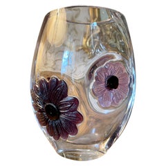 Daum France, Art Nouveau Style, Coppelia Crystal Vase, 20th Century