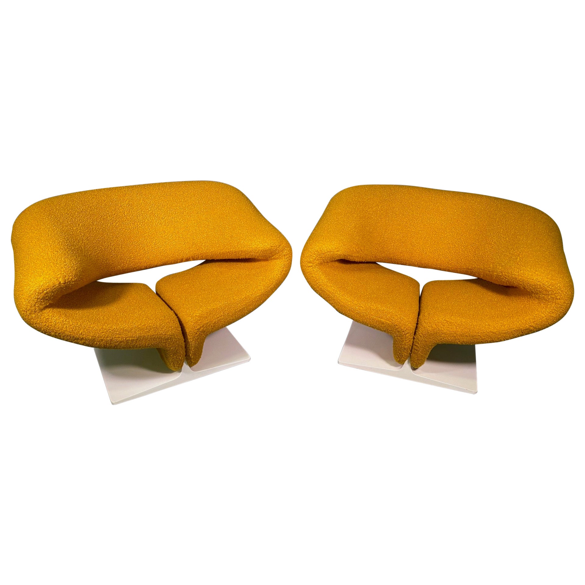Pair Mid Century Ribbon Chair by Pierre Paulin for Artifort, 1960's