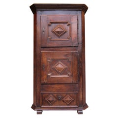 Antique 18th Century German Baroque Cupboard