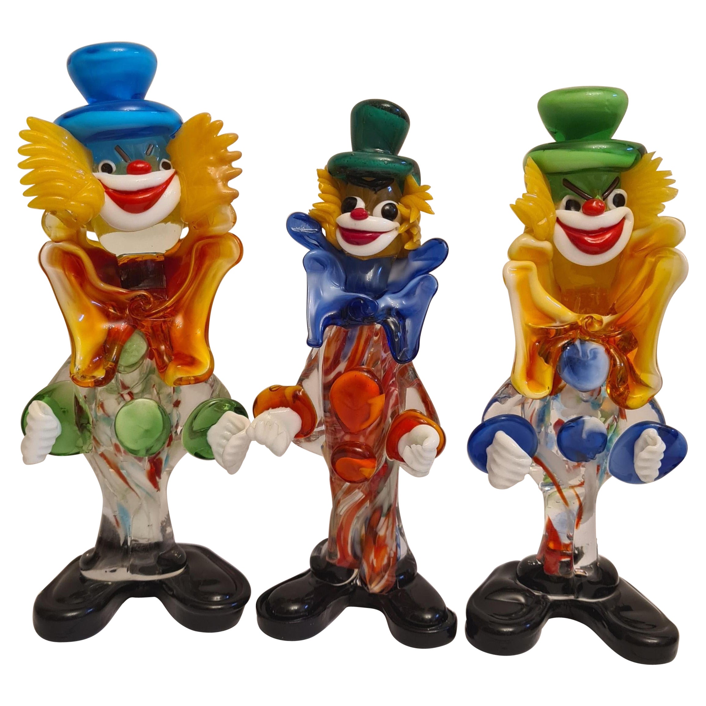 Clowns en verre de Murano du milieu du siècle En vente sur 1stDibs