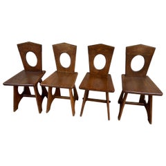 Series of 4 Chairs Called "Savoie"