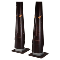 Sculptures abstraites TOTEM de Bianca Garinei, Italie, années 1970