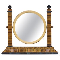 Rare Tiger Eye and Gilt Brass Table Mirror by Christian Dior