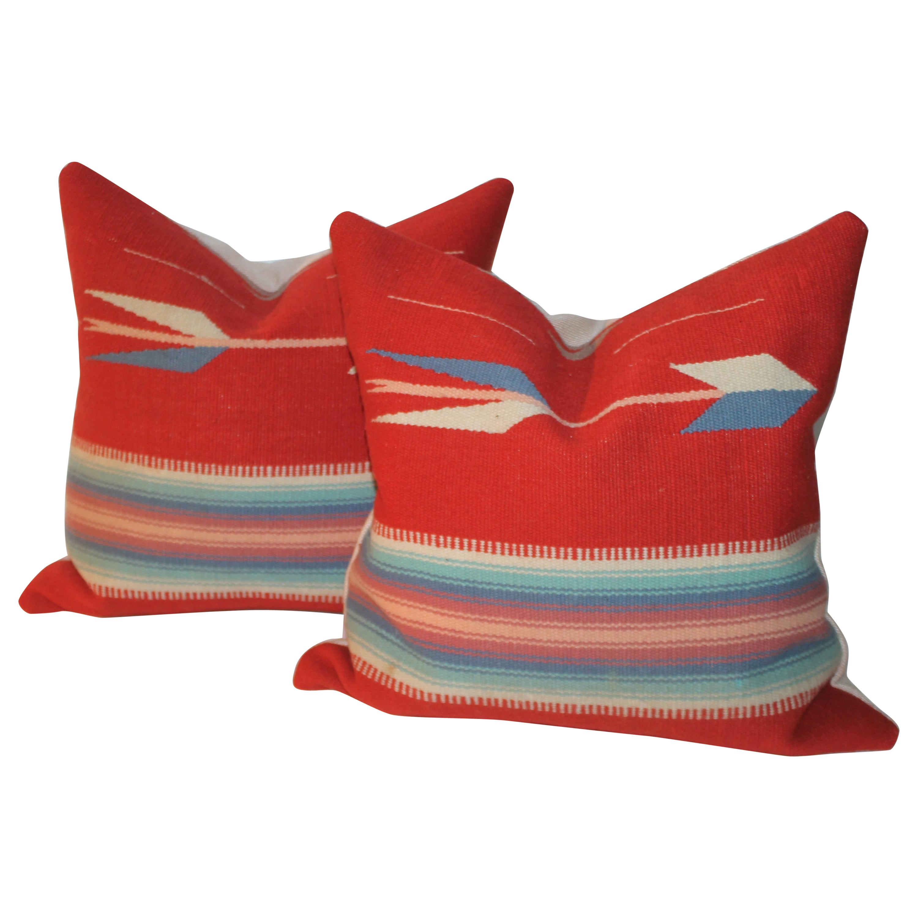 Vintage Navajo Weaving Decorative Pillows