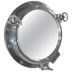 23 Inch Aluminum Ship’s Porthole Mirror
