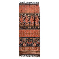 Vintage Very long Ikat Textile from Sumba Island with Stunning Tribal Motifs, Indonesia