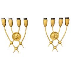 Pair of Bronze Sconces, circa 1960/1970