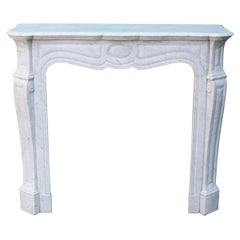 Louis XV Style Marble Fireplace Surround