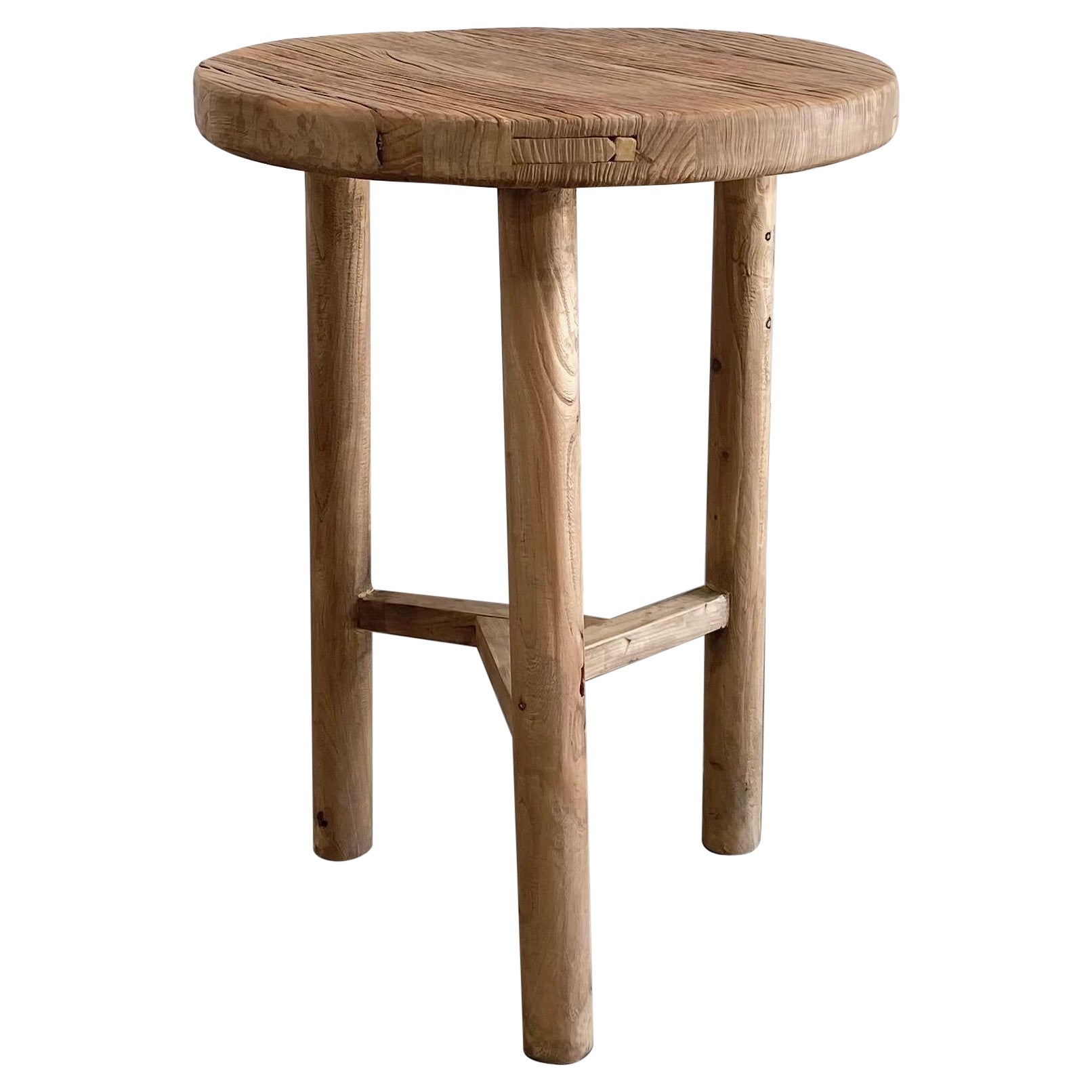 Wood Tall Side Table For Sale at 1stDibs