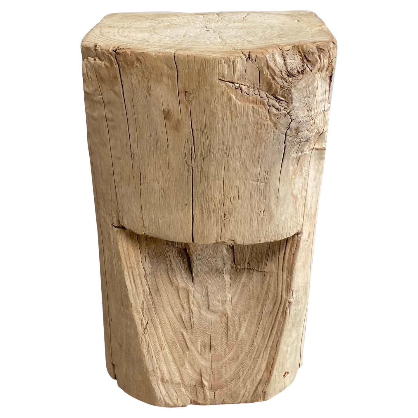 Natural Wood Stump Side Table or Stool For Sale at 1stDibs