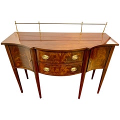 Federal Style Mahogany Inlaid Sideboard Buffet by Hickory Chair